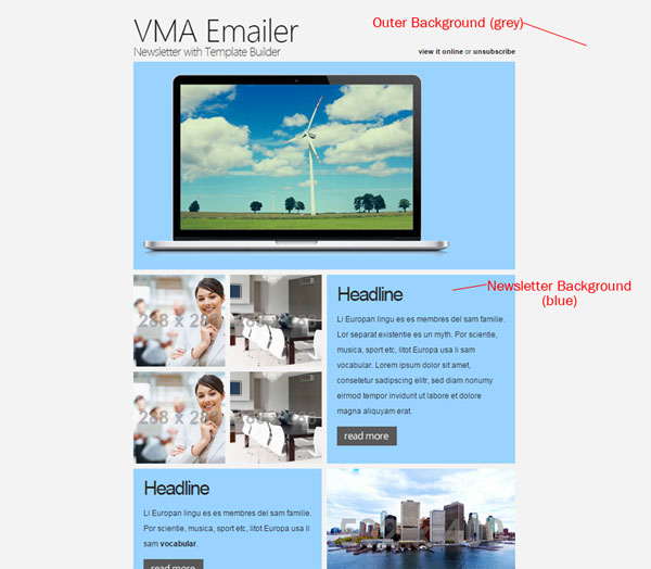 VMA Emailer Template Example