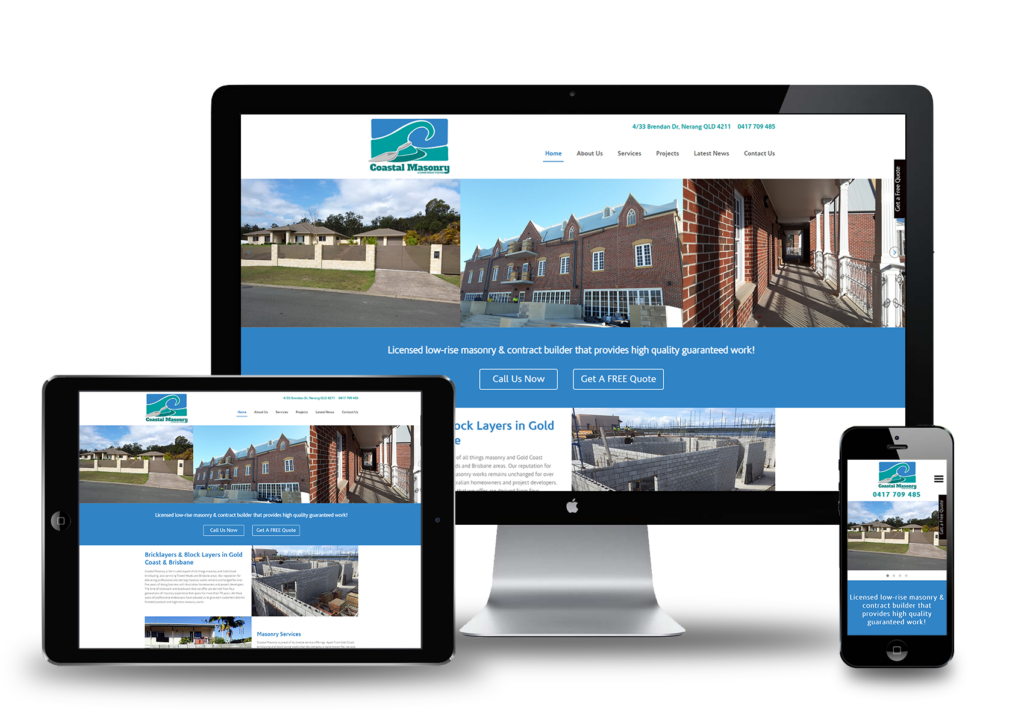 Coastal Masonry - Websites for Tradies