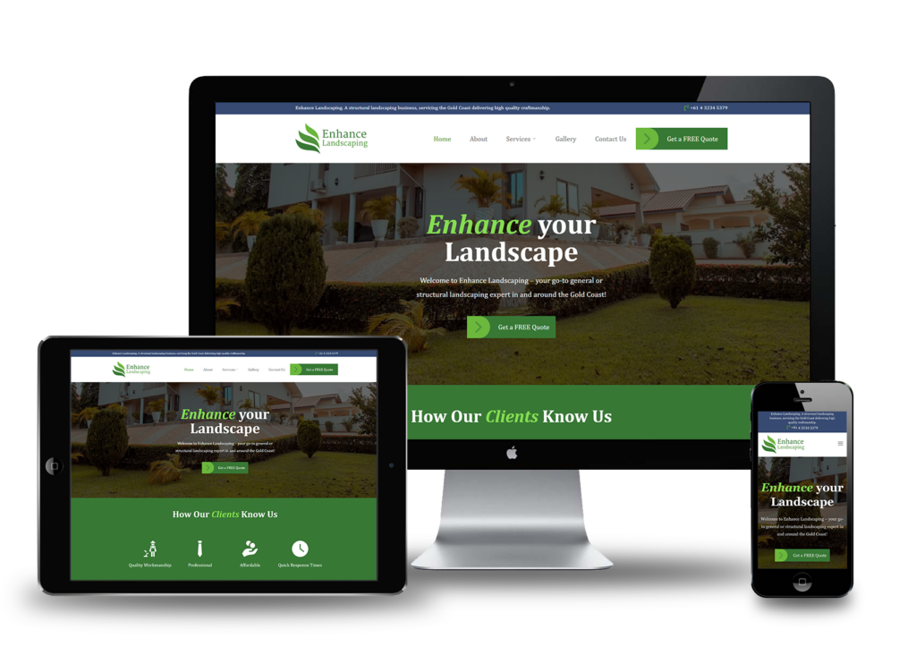 Enhance Landscape - Websites for Tradies